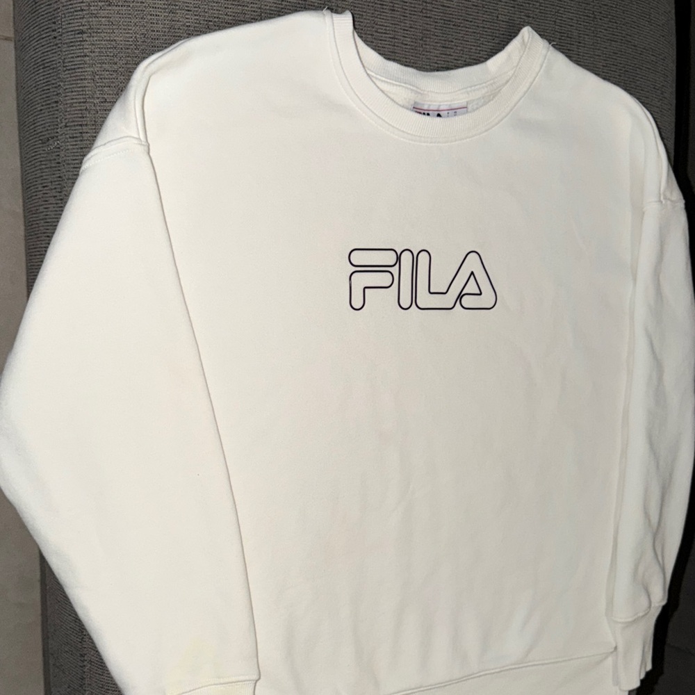 Fila White Crewneck Sweater